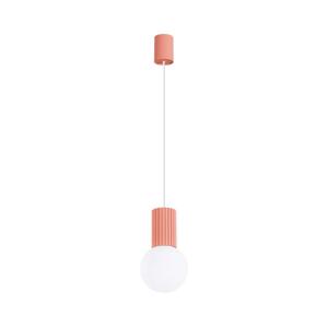 SL.1754 - Luster na lanku HALO 1xG9/8W/230V pr. 12 cm ružová