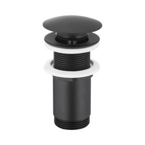 KFA Armatura KFA Armatura 660-253-81-Umýv. výpust bez prepadu CLICK-CLACK pr. 6,6 cm m. čierna