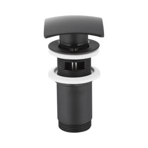 KFA Armatura KFA Armatura 660-454-81 - Umývadl. výpust s prepadom CLICK-CLACK 7x7 cm m. čierna
