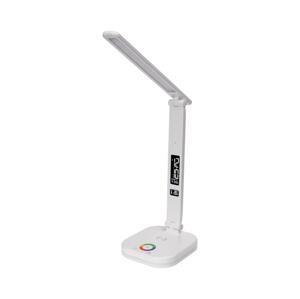 LED RGBW Stm. lampa s bezdr. nab. a displejom USB portom 6W/5V 3000-6500K biela+