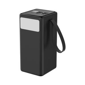 Powerbanka 60000 mAh 65W PD 4xUSB-A + 2xUSB-C s LED baterkou a USB-C káblom 1m