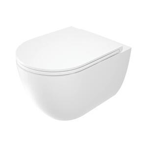 Deante Deante CGRD6ZPW - Závesné WC s doskou ROUND keramika/biela
