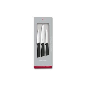Victorinox Victorinox - Sada kuchynských nožov na zeleninu 3 ks čierna