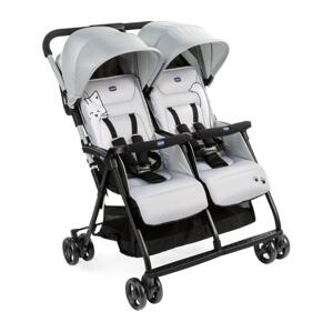 Chicco Chicco - Športový kočík pre dvojčatá OHLALA TWIN Silver Cat strieborná