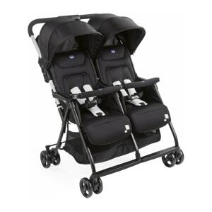 Chicco Chicco - Športový kočík pre dvojčatá OHLALA TWIN Black Night čierna