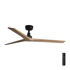 FARO Barcelona FARO 34283 - Stropný látor KLIM M hnedá/čierna pr. 125 cm + diaľkové ovládanie