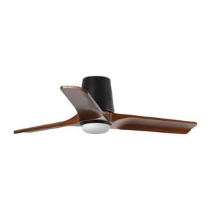FARO Barcelona FARO 33837-1TW-LED Stm. vent. HEYWOOD TUB S 10W/230V borovica/čierna pr. 90 cm+DO