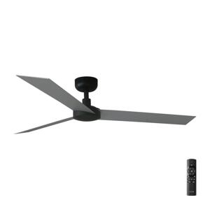 FARO Barcelona FARO 34286 - Stropný látor CRUISER L čierna pr. 132 cm + diaľkové ovládanie
