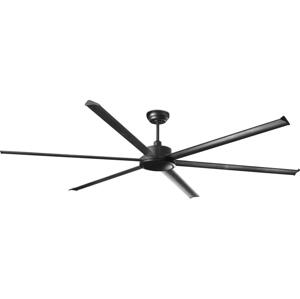 FARO Barcelona FARO 34207 - Stropný látor ROTTERDAM XXL čierna pr.250 cm + diaľkové ovládanie