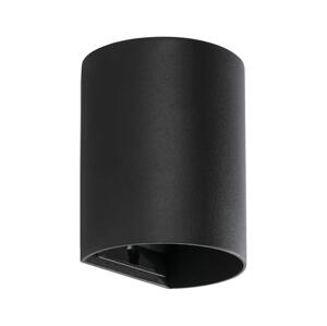 FARO Barcelona FARO 40523 - Nástenné svietidlo SOLE 1xGU10/8W/230V čierna zaokrúhlený