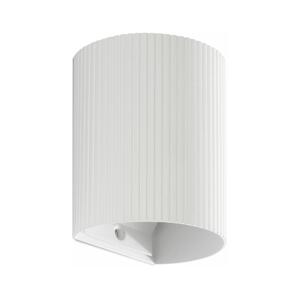 FARO Barcelona FARO 40526 - Nástenné svietidlo SOLE 1xGU10/8W/230V biela vrúbkovaná zaokrúhlený