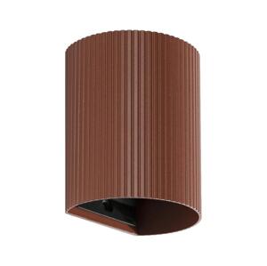 FARO Barcelona FARO 40529 - Nástenné svietidlo SOLE 1xGU10/8W/230V tehlová vrúbkovaná zaokrúhlený