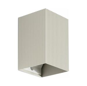 FARO Barcelona FARO 40536 - Nástenné svietidlo SOLE 1xGU10/8W/230V šedá vrúbkovaná hranatý