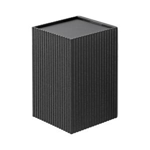 FARO Barcelona FARO 40535 - Nástenné svietidlo SOLE 1xGU10/8W/230V čierna vrúbkovaná hranatý