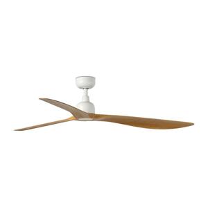 FARO Barcelona FARO 34361 - Stropný látor OUTWOOD L hnedá/biela pr. 150 cm IP44 + DO