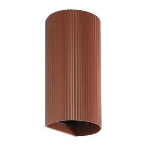 FARO Barcelona FARO 40545 - Nástenné svietidlo SOLE 2xGU10/8W/230V tehlová vrúbkovaná guľatý