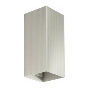 FARO Barcelona FARO 40567 - Nástenné svietidlo SOLE 2xGU10/8W/230V šedá vrúbkovaná hranatý