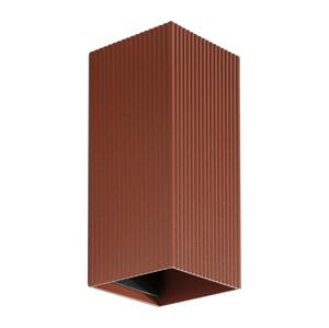 FARO Barcelona FARO 40568 - Nástenné svietidlo SOLE 2xGU10/8W/230V tehlová vrúbkovaná hranatý