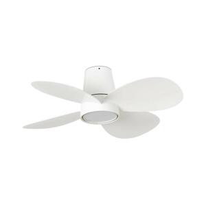 FARO Barcelona FARO 34315WT-LED Stm. str. vent. KLOVER TUB S LED/20W/230V biela pr.80 cm WT + DO