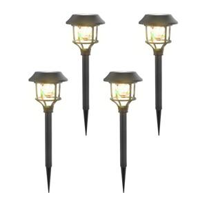 B.V.  - SADA 4x LED RGB Solárna lampa LED/0,2W/2V IP44