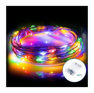 B.V.  - LED Vianočná reťaz 20xLED/3xAA 2,3m multicolor