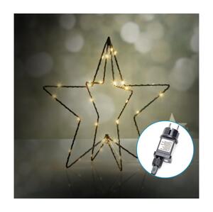 B.V. -LED Vonkajšia vianočná dekorácia LED/3,6W/230V hviezda 30cm IP44 teplá biela