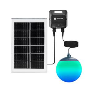 B.V. -LED RGB Solárny luster MESH 20W/3,7V 4000 mAh 2700K-6500K IP65 pr. 15 cm