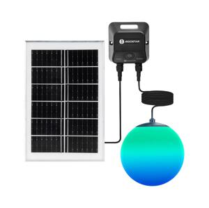 B.V. -LED RGB Solárny luster MESH 20W/3,7V 4000 mAh 2700K-6500K IP65 pr. 20 cm