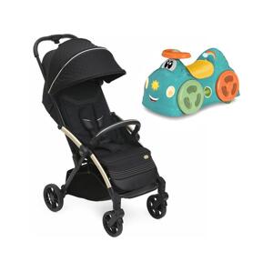 Chicco Chicco - Športový kočík GOODY XPLUS Black Re_Lux Eco+ + odrážadlo ALL AROUND