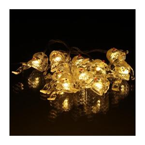LED Vianočná reťaz 10xLED/2xAA/teplá biela 1,65m snehuliaci
