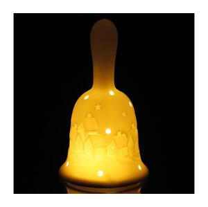 LED Vianočná dekorácia LED/2xLR44/teplá biela zvon
