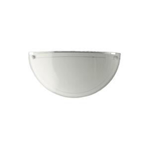 Prezent Prezent 1421 NS - Náhradné sklo pre nástenné svietidlo DISC E27 12,5x25 cm biela