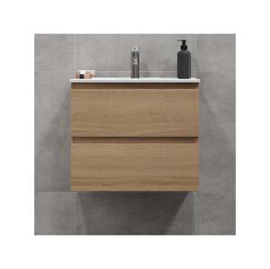 BATH DELUXE Kúpeľňová skrinka s umývadlom CONOR 61 cm dub