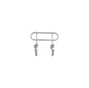 UTC Nástenný vešiak TWIST 13,5x16,5 cm lesklý chróm