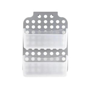 UTC Dvojposchodová závesná polica do sprchy 12x35,5 cm šedá/biela