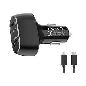 Winner Group Winner Group - Nabíjačka do auta 1xUSB-C + 1xUSB-A Power Delivery 63W čierna