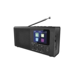 Rádio DAB DAB+ FM 3W/5V/4xAA čierna