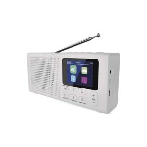 Rádio DAB DAB+ FM 3W/5V/4xAA biela