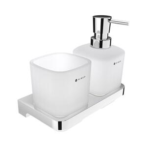 NIMCO NIMCO MA 2905831C-26 - Nástenný dávkovač mydla a stojan na kefky MAYA 320 ml