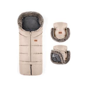 Petite&Mars PETITE&MARS - SADA Detský fusak 4v1 ARCTIC + rukávniky na kočík Rose Petal