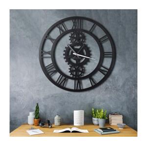 Nástenné hodiny pr. 70 cm 1xAA čierna