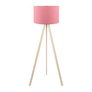 Stojacia lampa AYD 1xE27/40W/230V ružová/béžová