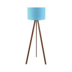 Stojacia lampa AYD 1xE27/40W/230V modrá/hnedá