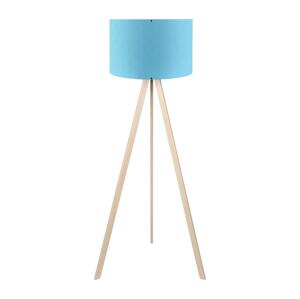 Stojacia lampa AYD 1xE27/40W/230V modrá/béžová