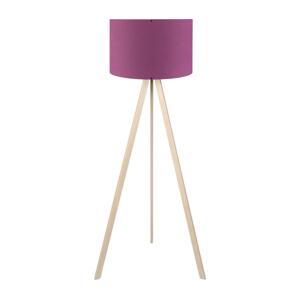 Stojacia lampa AYD 1xE27/40W/230V fialová/béžová