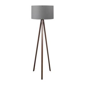 Stojacia lampa AYD 1xE27/40W/230V hnedá/šedá