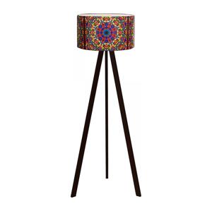 Stojacia lampa AYD 1xE27/40W/230V hnedá/pestrofarebná