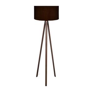 Stojacia lampa AYD 1xE27/40W/230V čierna/hnedá