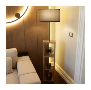 Stojacia lampa AYD 1xE27/40W/230V hnedá/šedá