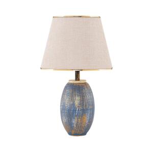 Stolná lampa RAMZES 1xE27/40W/230V krémová/modrá